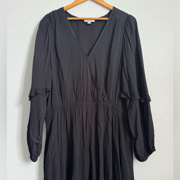 XL Black Boho dress, Knox Rose, Long black dress - Picture 2 of 10